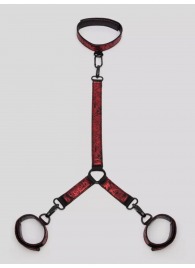 Ошейник с наручниками Reversible Faux Leather Collar and Wrist - Fifty Shades of Grey - купить с доставкой в Ярославле