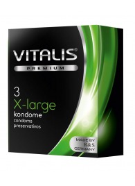 Презервативы увеличенного размера VITALIS PREMIUM x-large - 3 шт. - Vitalis - купить с доставкой в Ярославле