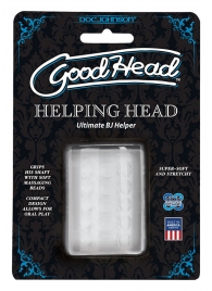 Прозрачный мастурбатор HELPING HEAD - Doc Johnson - в Ярославле купить с доставкой