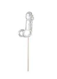 Прозрачный леденец в форме фаллоса со вкусом пина колады - Sosuчki - купить с доставкой в Ярославле