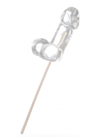 Прозрачный леденец в форме фаллоса со вкусом пина колады - Sosuчki - купить с доставкой в Ярославле