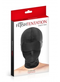 Сплошная маска-шлем с имитацией повязки для глаз - Fetish Tentation - купить с доставкой в Ярославле
