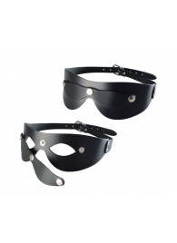 Черная кожаная маска  Новичок - Sitabella - купить с доставкой в Ярославле