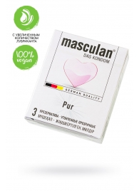 Супертонкие презервативы Masculan Pur - 3 шт. - Masculan - купить с доставкой в Ярославле