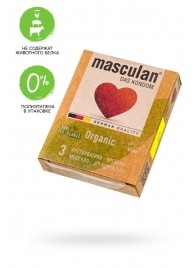 Экологически чистые презервативы Masculan Organic - 3 шт. - Masculan - купить с доставкой в Ярославле