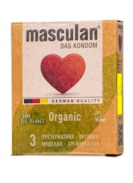 Экологически чистые презервативы Masculan Organic - 3 шт. - Masculan - купить с доставкой в Ярославле