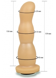Телесная рельефная насадка Harness - 15,9 см. - LOVETOY (А-Полимер) - купить с доставкой в Ярославле