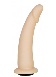 Телесная гладкая насадка-фаллоимитатор Harness - 17 см. - LOVETOY (А-Полимер) - купить с доставкой в Ярославле