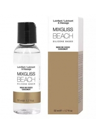 Смазка на силиконовой основе Mixgliss Beach - 50 мл. - Mixgliss - купить с доставкой в Ярославле