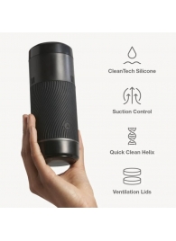 Черный мастурбатор с контролем всасывания Arcwave Pow Stroker - Arcwave - в Ярославле купить с доставкой