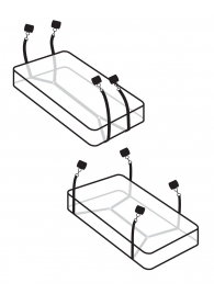 Фиксаторы для кровати WRAPAROUND MATTRESS RESTRAIN - Pipedream - купить с доставкой в Ярославле