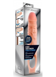 Телесная насадка на пенис 9 Inch Cock Sheath Extender - 22,2 см. - Blush Novelties - в Ярославле купить с доставкой