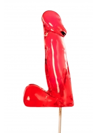 Красный леденец в форме члена со вкусом виски - 173 гр. - Sosuчki - купить с доставкой в Ярославле