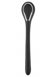 Черный гибкий уретральный стимулятор с вибрацией Vibrating Bendable Dilator - 13,5 см. - Orion - купить с доставкой в Ярославле