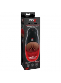 Коричневый мастурбатор-вагина с вибрацией Fuck-O-Matic 2 - Pipedream - в Ярославле купить с доставкой