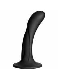 Черная изогнутая насадка Vac-U-Lock G-Spot - 16,5 см. - Doc Johnson - купить с доставкой в Ярославле