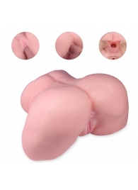 Реалистичный мастурбатор-полуторс с 2 рабочими отверстиями - S-HANDE - в Ярославле купить с доставкой