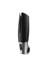Черный мастурбатор с вибрацией Power Masturbator - Satisfyer - в Ярославле купить с доставкой