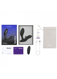 Черный анальный вибратор We-Vibe Vector+ - We-vibe - в Ярославле купить с доставкой