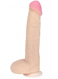 Фаллоимитатор-гигант на присоске из неоскин - 23,5 см. - LOVETOY (А-Полимер)