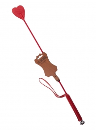 Стек с красным наконечником-сердечком - 70 см. - Sitabella - купить с доставкой в Ярославле