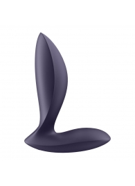 Фиолетовый анальный вибростимулятор Power Plug - Satisfyer - в Ярославле купить с доставкой