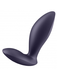 Фиолетовый анальный вибростимулятор Power Plug - Satisfyer - в Ярославле купить с доставкой