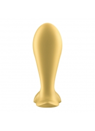 Золотистый анальный вибростимулятор Intensity Plug - Satisfyer - в Ярославле купить с доставкой