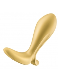 Золотистый анальный вибростимулятор Intensity Plug - Satisfyer - в Ярославле купить с доставкой