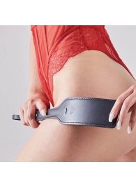 Черная кожаная шлепалка SitaBlack - 30 см. - Sitabella - купить с доставкой в Ярославле
