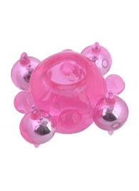 Эрекционное кольцо c бусинками - Toyfa Basic - в Ярославле купить с доставкой