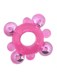 Эрекционное кольцо c бусинками - Toyfa Basic - в Ярославле купить с доставкой