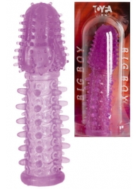 Фиолетовая насадка, удлиняющая половой член - 13,5 см. - Toyfa Basic - в Ярославле купить с доставкой