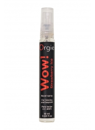 Оральный спрей ORGIE Wow! Strawberry Ice Blowjob Spray с охлаждающим и возбуждающим эффектом - 10 мл. - ORGIE - купить с доставкой в Ярославле
