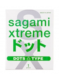Презерватив Sagami Xtreme Type-E с точками - 1 шт. - Sagami - купить с доставкой в Ярославле