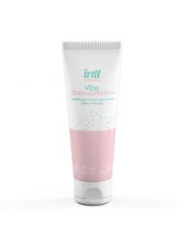 Лубрикант на водной основе Vibe Sensation с клубничным вкусом и легким вибрирующим эффектом - 50 гр. - INTT - купить с доставкой в Ярославле