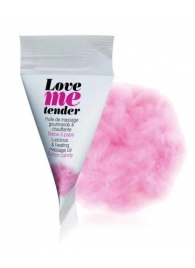 Съедобное согревающее массажное масло Love Me Tender Cotton Candy с ароматом сладкой ваты - 10 мл. - Love to Love - купить с доставкой в Ярославле