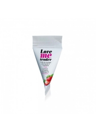 Съедобное согревающее массажное масло Love Me Tender Strawberry с ароматом клубники - 10 мл. - Love to Love - купить с доставкой в Ярославле