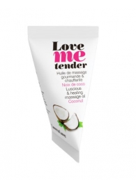 Съедобное согревающее массажное масло Love Me Tender Cocos с ароматом кокоса - 10 мл. - Love to Love - купить с доставкой в Ярославле
