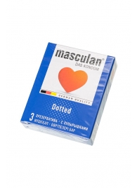 Презервативы с пупырышками Masculan Dotted - 3 шт. - Masculan - купить с доставкой в Ярославле