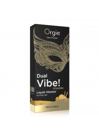 Съедобный гель Dual Vibe Pina Colada с эффектом вибрации и вкусом коктейля пина колада - 15 мл. - ORGIE - купить с доставкой в Ярославле