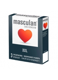 Презервативы увеличенного размера Masculan XXL - 3 шт. - Masculan - купить с доставкой в Ярославле
