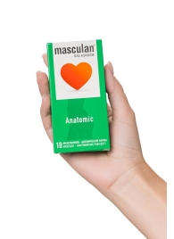 Презервативы анатомической формы Masculan Anatomic - 10 шт. - Masculan - купить с доставкой в Ярославле