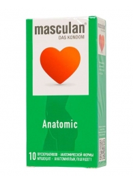 Презервативы анатомической формы Masculan Anatomic - 10 шт. - Masculan - купить с доставкой в Ярославле