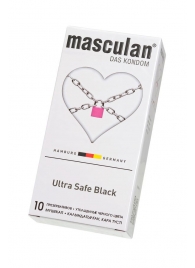 Ультрапрочные презервативы Masculan Ultra Safe Black - 10 шт. - Masculan - купить с доставкой в Ярославле