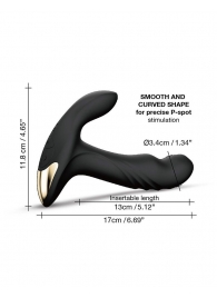 Черный вибромассажер простаты Multi P-Joy с 3 моторами - Dorcel - в Ярославле купить с доставкой
