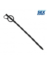 Черный стимулятор уретры Sex Expert - Sex Expert - купить с доставкой в Ярославле