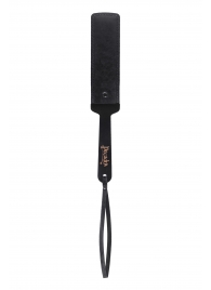 Черный кожаный пэддл - 37 см. - Pecado - купить с доставкой в Ярославле