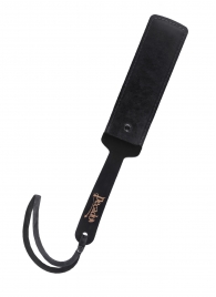 Черный кожаный пэддл - 37 см. - Pecado - купить с доставкой в Ярославле