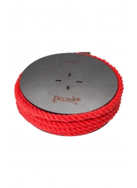 Красная веревка для шибари на катушке - 10 м. - Pecado - купить с доставкой в Ярославле